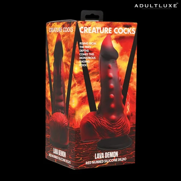Creature Cocks Lava Demon Nubbed Silicone Dildo