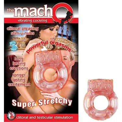 The Macho Vibrating Cock Ring Red