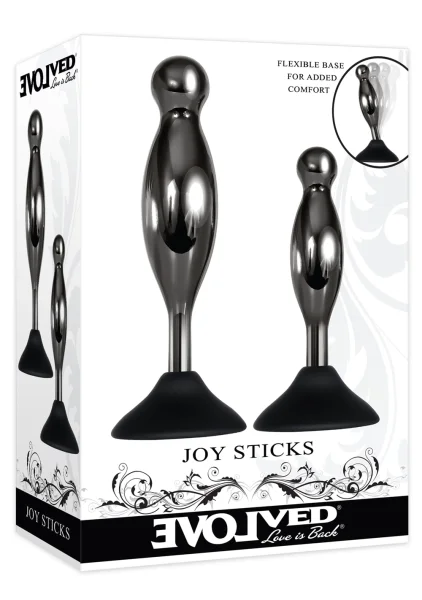 Joy Sticks Anal Plug 2-Piece Set By Evolved Novelties