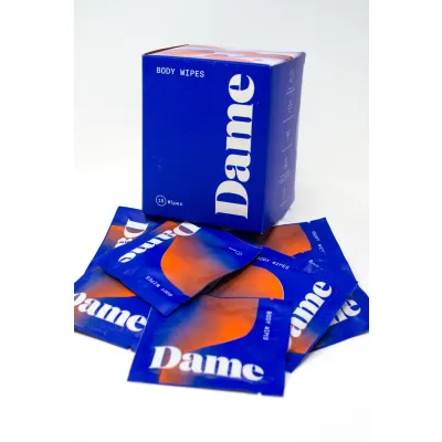 Dame Body Wipes Sachets 15 Count