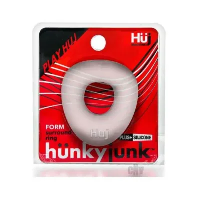 Cock Rings Hunkyjunk Form Surround Cockring Clear Ice
