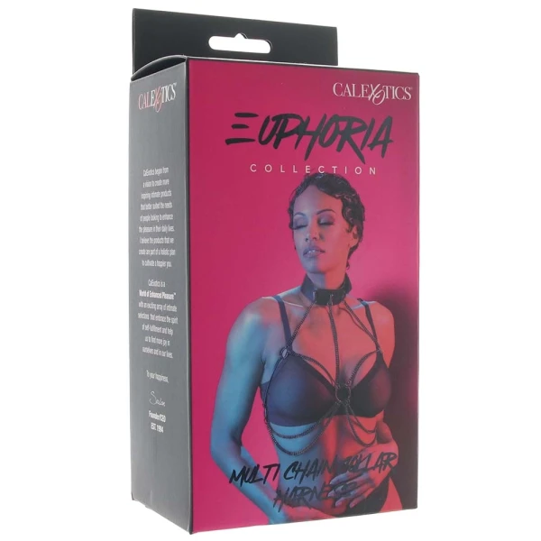 Euphoria Collection Multi Chain Collar Harness By CalExotics