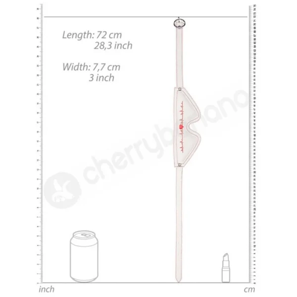 Ouch Nurse Theme White Adjustable Eye Mask