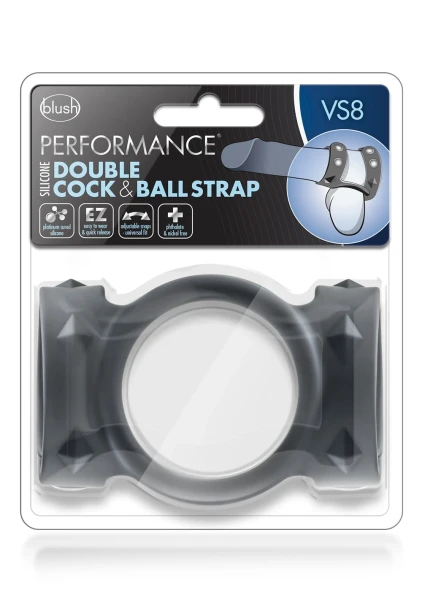 Performance VS8 Double Cock & Ball Strap by Blush Novelties