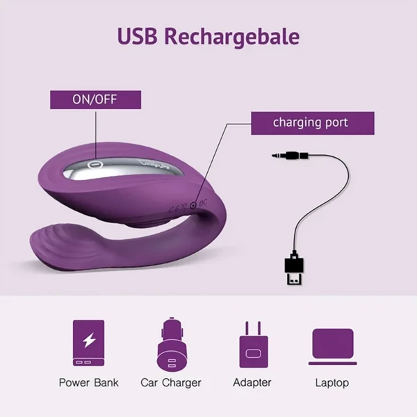 Tracy’s Dog Nina Dual Stim Vibrator With Clitoral Tapper, Flexible Internal Stimulator & Remote - Purple