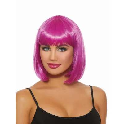 Dreamgirl Mid Length Magenta Bob Wig
