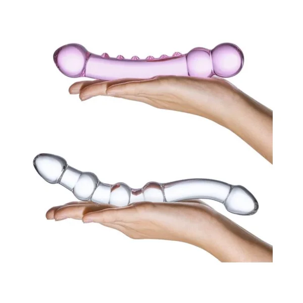 Double Pleasure Glas Dildo Set 2pc — image 4 of 13