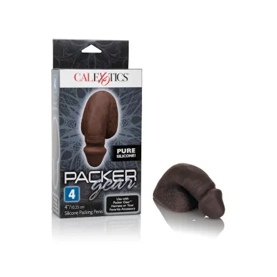 4 Inch Silicone Packing Penis Black 4 Inch