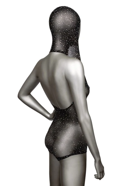 Radiance Hooded Deep V Body Suit - Plus Size