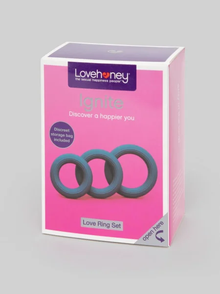 Lovehoney Ignite Silicone Love Ring Set (3 Piece)