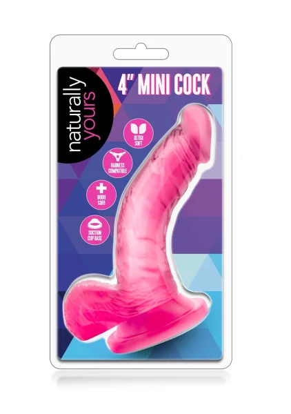 Naturally Yours - 4 Inch Mini Cock - Purple