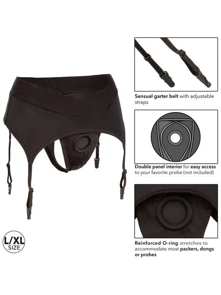 Boundless Thong With Garter L/XL