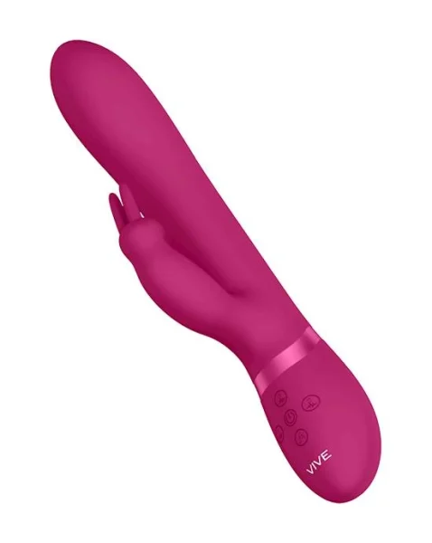 Amoris - Stimulating Beads Rabbit  - Pink - 8 Inch