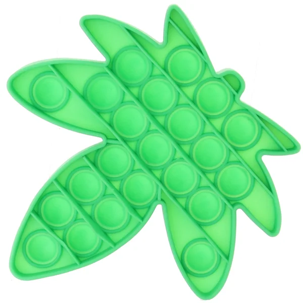 Pot Leaf Pop-It Toy