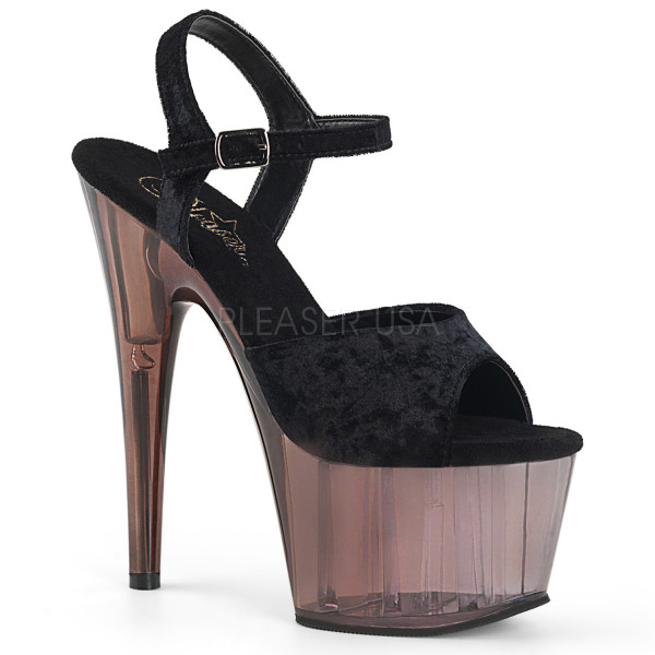 7 inches Heel, 2 3/4 inches Tinted Platform Ankle Strap Sandal — image 5 of 25