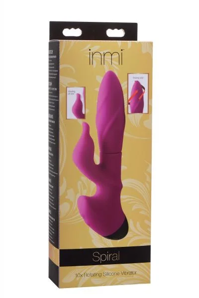 Spiral 10X Rotating Silicone Vibe Pink — image 6 of 8