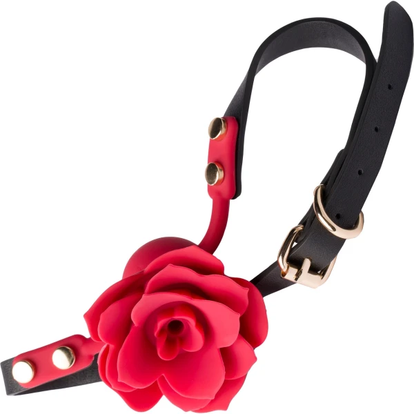 Secret Kisses Rosegasm Bloom Silicone Mouth Gag