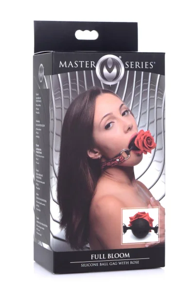 Full Bloom Silicone Ball Gag With Rose