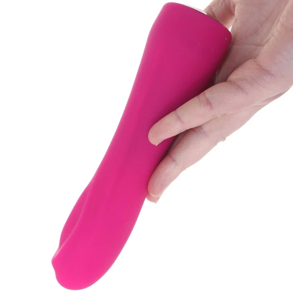 Gem Vibe Collection 7" Bliss Rechargeable Waterproof Silicone G-Spot Vibrator By CalExotics - Pink