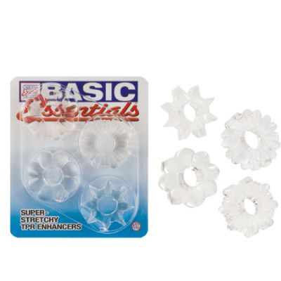 Basic Essentials Super Stretchy TPR Enhancers Clear
