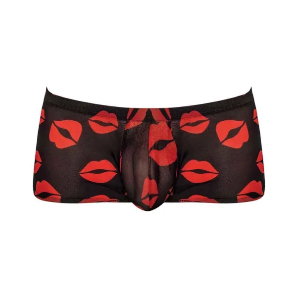 Male Power Kiss Me Mini Short Sheer Lips Large — image 9 of 12