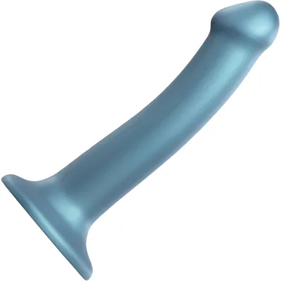 Strap on Me Silicone Suction Cup Dildo Metallic Blue