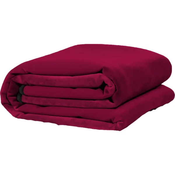 Fascinator Travel Throw Moisture-Proof Sensual Blanket - Microvelvet Merlot 53" x 36"