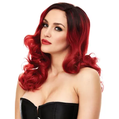 XGen Red Wavy Wig