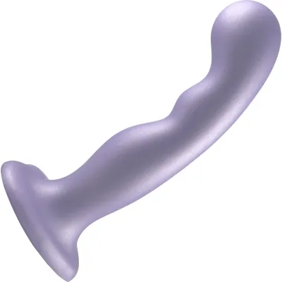 Strap on Me Hybrid Collection P G Silicone Suction Cup Dildo L Metallic Lilac
