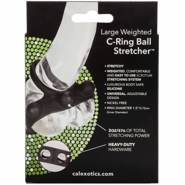 Silicone Large Weighted C-Ring Ball Stretcher by CalExotics — image 4 of 6