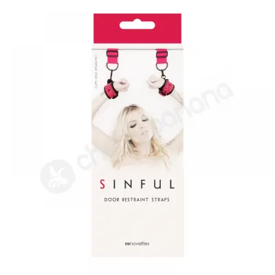 Sinful Pink Door Restraint Straps