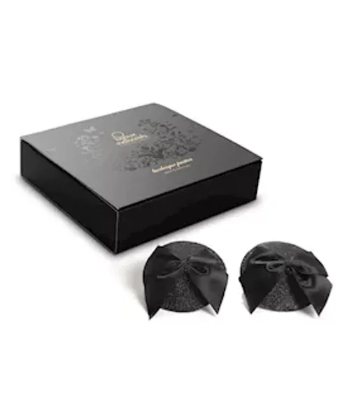 Bijoux Indiscrets Burlesque Pasties Bow - Black — image 4 of 5