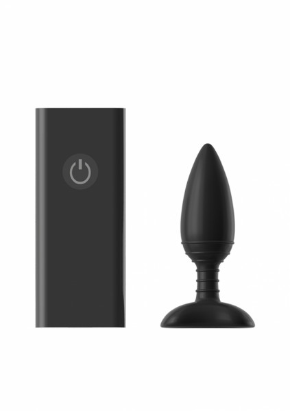 ACE MEDIUM Remote Control Vibrating Butt Plug - Black - Anal Vibrator For Men