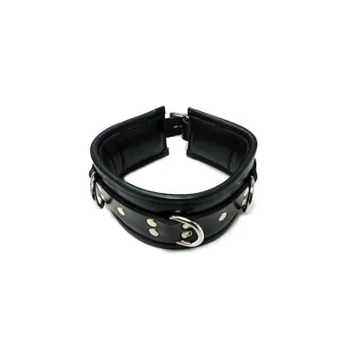 Rouge Leather Padded Collar