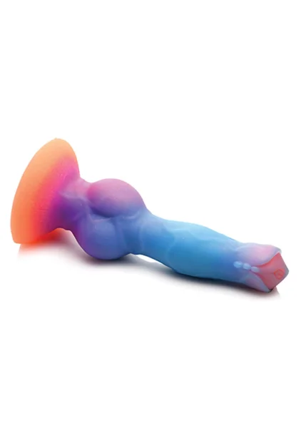 Space Cock Glow-in-The-Dark Alien 8.5" Silicone Suction Cup Dildo By Creature Cocks