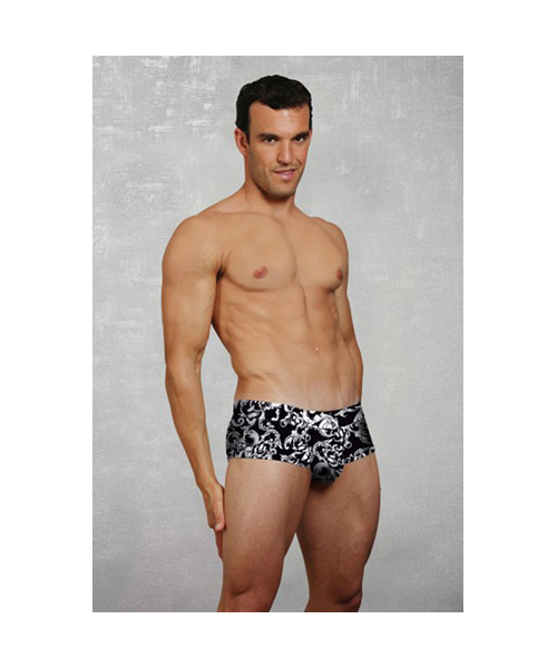 Fantasy Print Black Boxer Shorts - Small