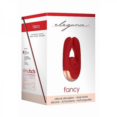 Elegance Fancy Dual Motor Clitoral Stimulator Red