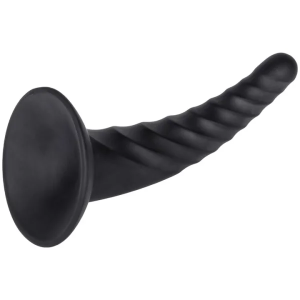 Bondara Pleasure Pointer Ribbed Suction Dildo - 5 Inch — image 4 of 5