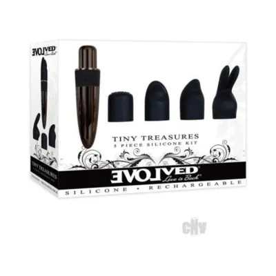Evolved Tiny Treasures 5 piece Silicone Kit Black