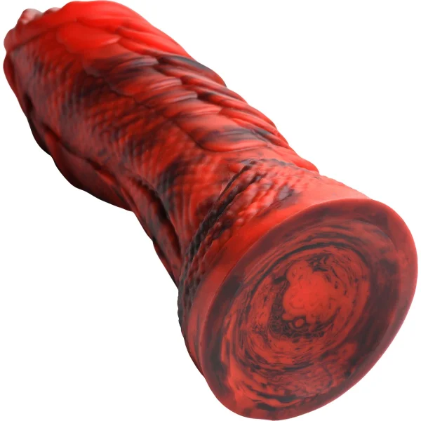 Fire Dragon Scaly 8.3" Silicone Suction Cup Dildo By Creature Cocks