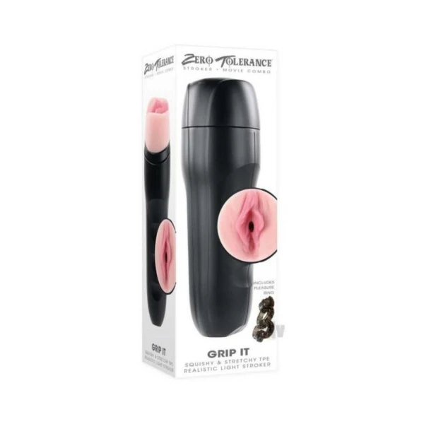 Zero Tolerance Grip It Realistic Vagina Stroker With Movie Download Beige