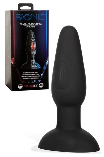 California Exotic Bionic Dual Pulse - 5.75" Vibrating Anal Plug with Dual Pulsation