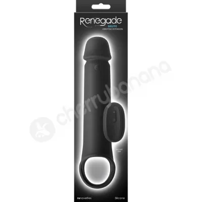 Renegade Brute Black Vibrating Penis Sleeve Extension