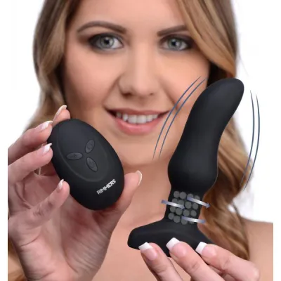 Rimmers Slim M Curved Rimming Plug With Remote Control