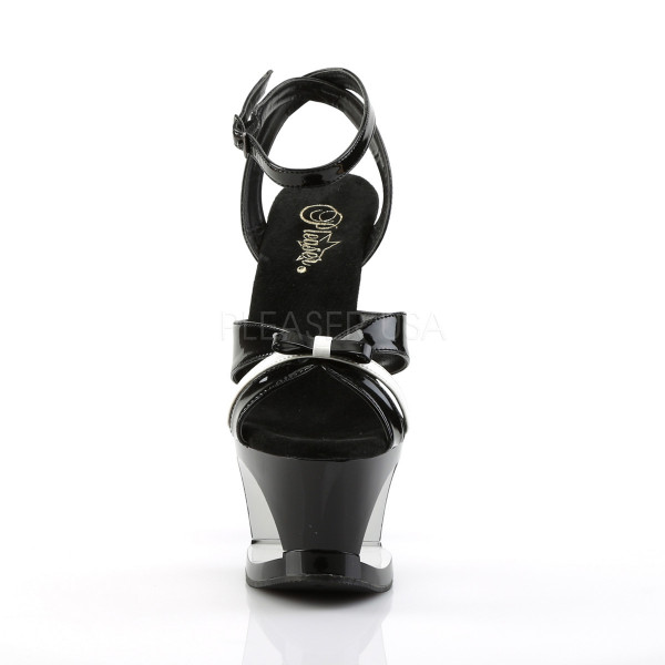 7 inches Heel, 2 3/4 inches Cut-Out PF Wrap Around Ankle Strap Sandal