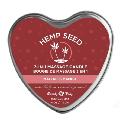 Hemp Seed 3 in 1 Massage Candle Mattress Mambo 4oz 113g