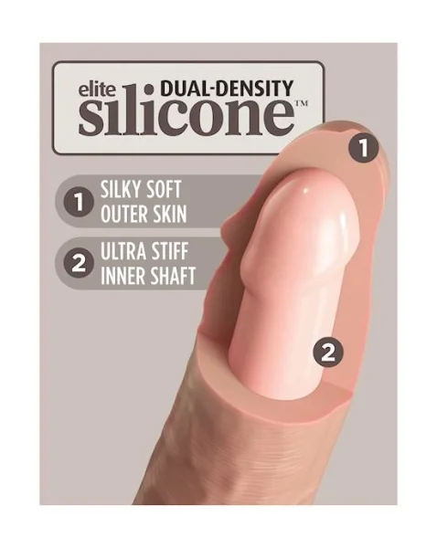 King Cock Elite Dual Density Silicone Dildo
