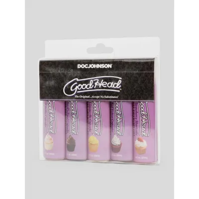 Doc Johnson Good Head Cupcakes Flavoured Lubricant 5 x 28ml