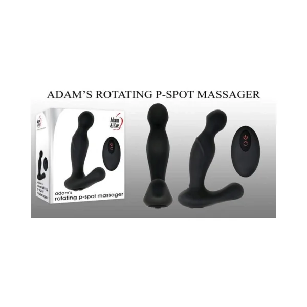 A&e Adam's Rotating P-spot Massager Rechargeable Silicone Black — image 6 of 7
