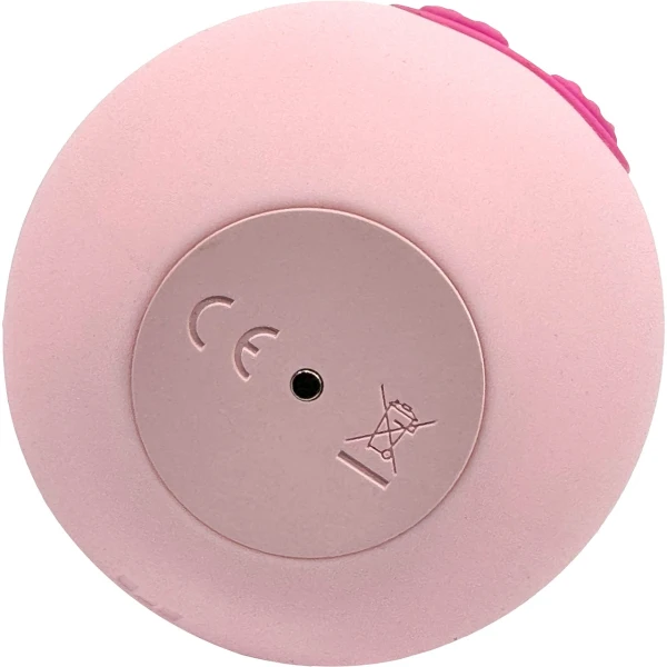 Unbound Squish Squeeze Responsive Rechargeable Waterproof Silicone Vibrator - Quartz & Cerise